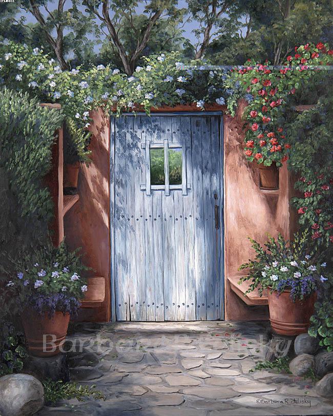 Barbara Felisky Garden Gate On Mission Carmel